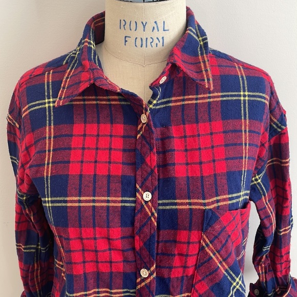 Wilfred Free Tartan Flannel Button Down Longsleeve - Picture 2 of 8